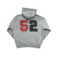 52 Jersey Print Hoodie